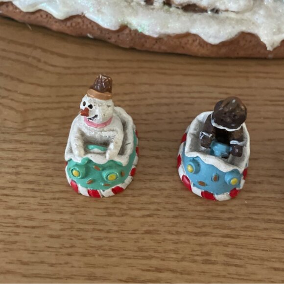 2007 Sweet Dreams Collection Bumper Cars Christmas Village LightS Motion VIDEO - Picture 9 of 14